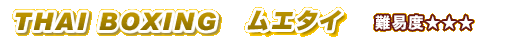 THAI BOXING ���G�^�C